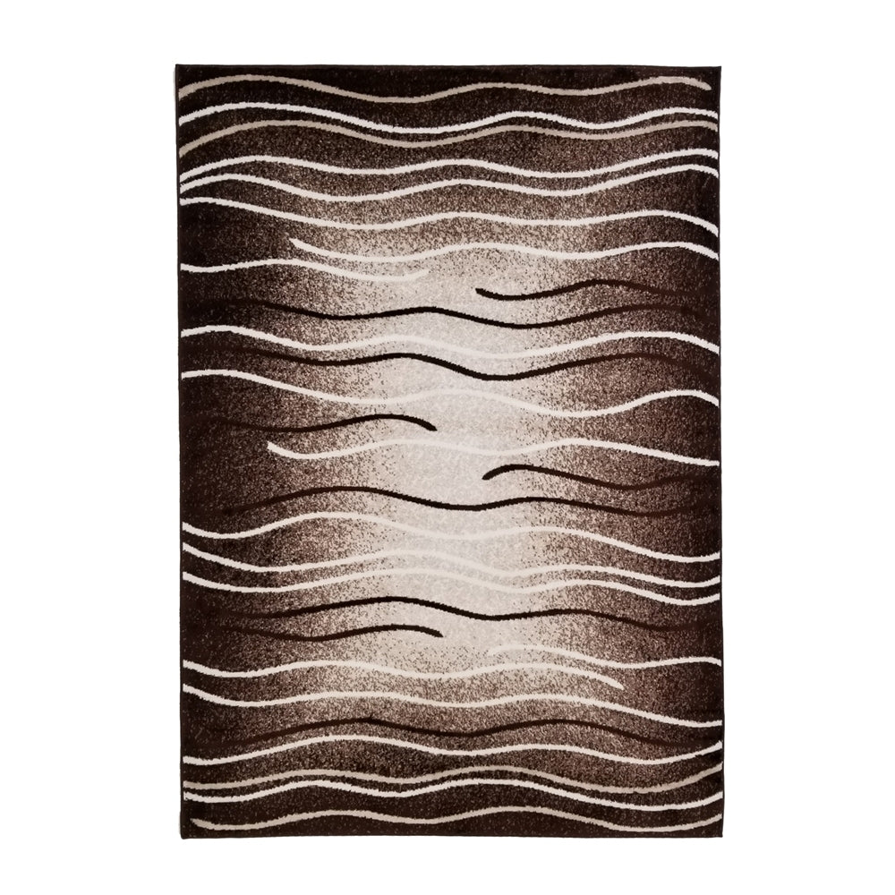 Jersey Area Rugs, Carpets For Livingroom, 5X7 Area Rugs ,3002 Brown Rectangle 5&7 Brown Contemporary Abstract Polypropylene