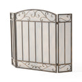 Fire Screen Black Gold Iron