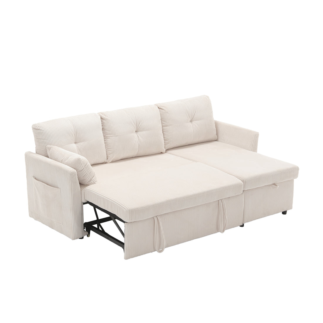 United Modular Sectional Sofa L Shaped Modular Couch With Reversible Chaise Modular Sofa Sectional Couch With Storage Seats Beige Velvet 3 Seat