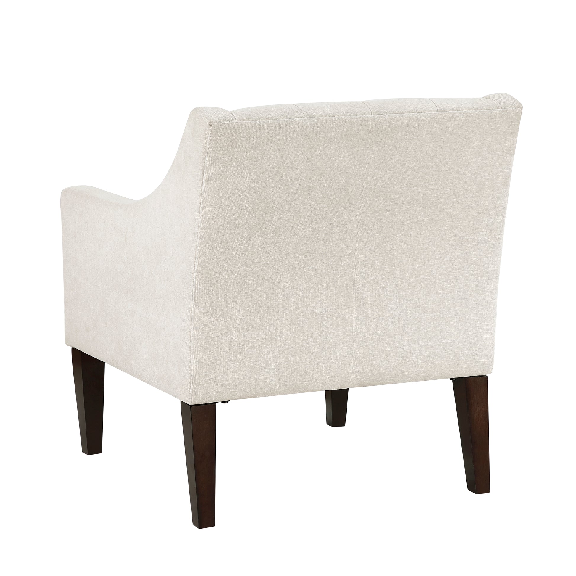 Contemporary Living Room Furniture 1Pc Accent Chair Beige Button Tufted Fabric Upholstery Beige Primary Living Space Plywood