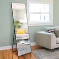 Full Length Mirror, Floor Mirror With Stand, Dressing Mirrorbedroom Mirror With Aluminium Frame 65