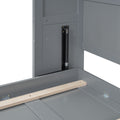 Queen Size Murphy Bed Wall Bed With Top Shelves & Usb,Gray Queen Gray Plywood