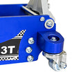 3T Aluminum Iron Horizontal Jack Blue Steel