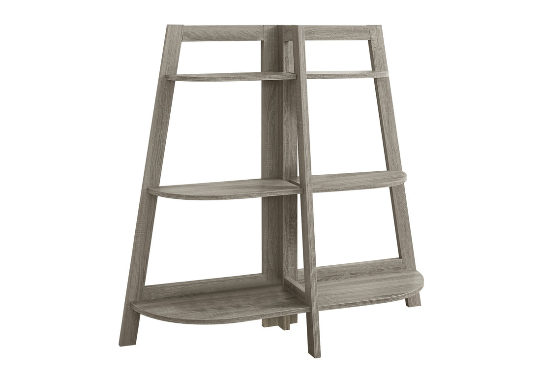 Bookshelf, Bookcase, Etagere, 3 Tier, 48"H, Office, Bedroom, Brown Laminate, Contemporary, Modern Taupe Particle Board