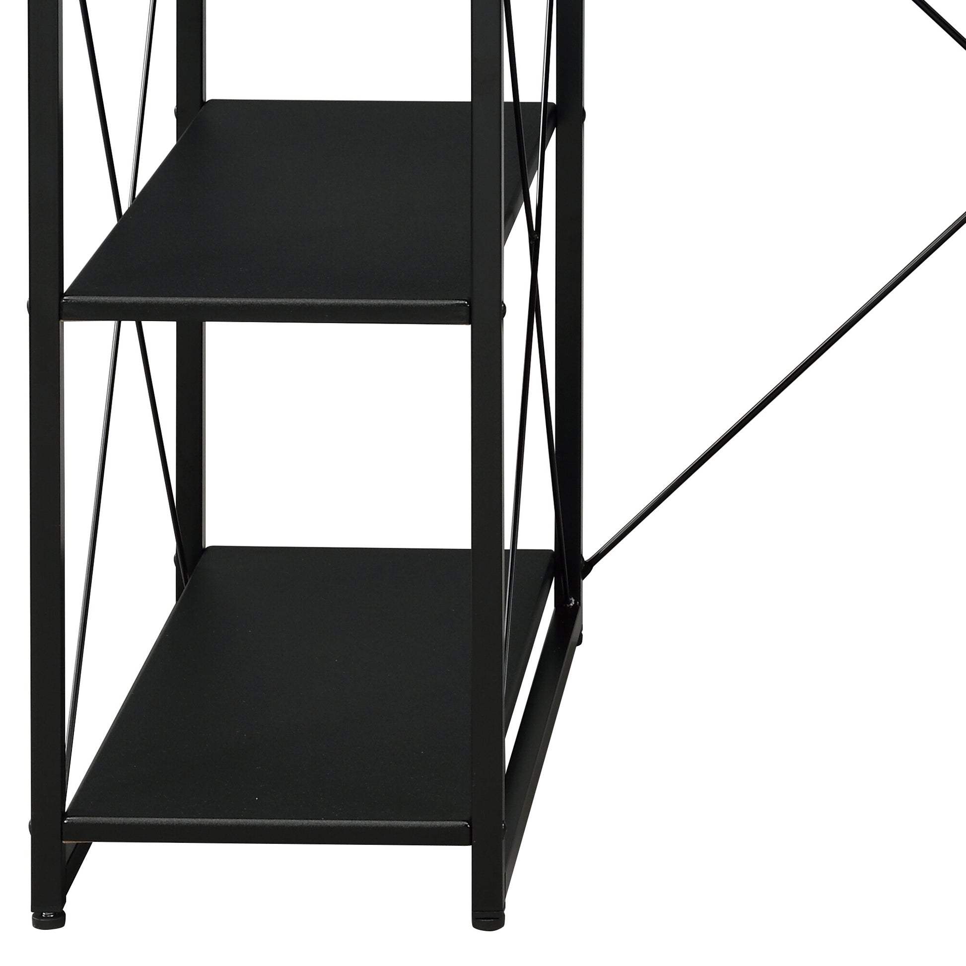 Amiel All Purpose Black Finish Writing Desk Black Synthetic Wood