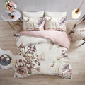 3 Piece Cotton Printed Duvet Cover Set Queen Multicolor Polyester