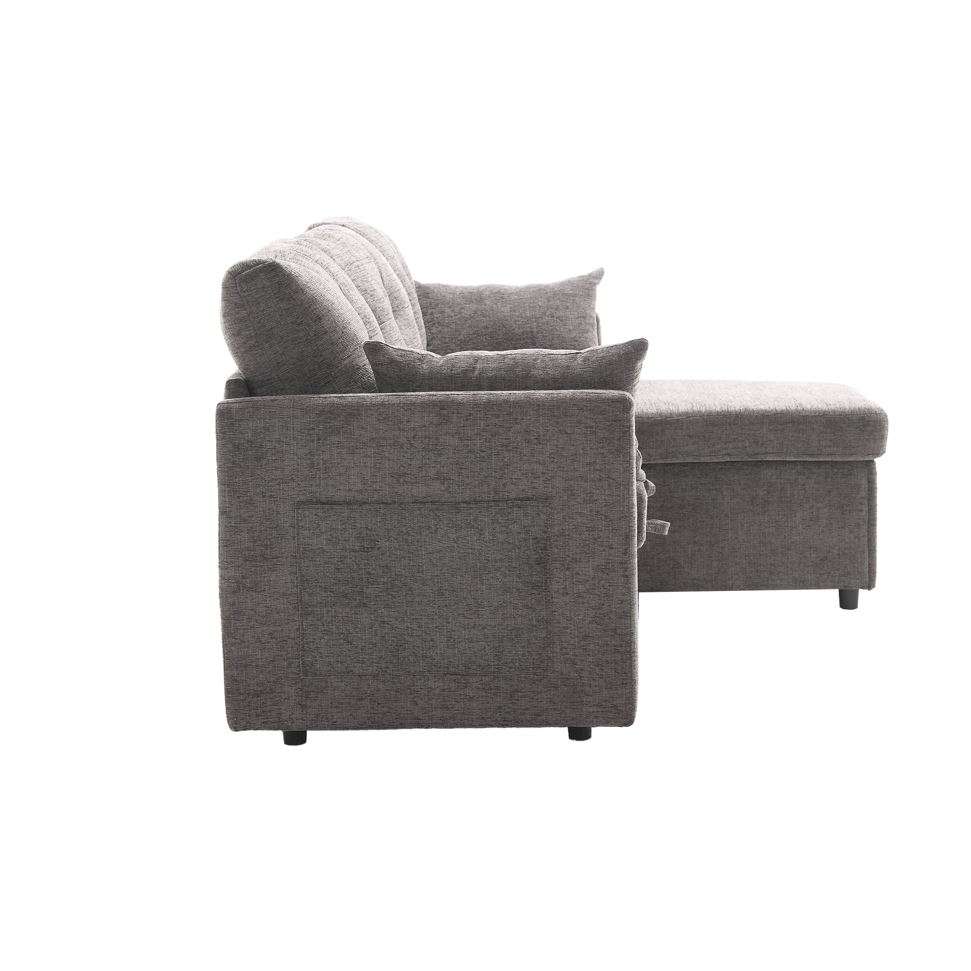 United Modular Sectional Sofa L Shaped Modular Couch With Reversible Chaise Modular Sofa Sectional Couch With Storage Seats Dark Gray Chenille 3 Seat