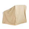 Shield Patio Outdoor Club Chair Cover, Beige, Set Of 2 Beige Fabric