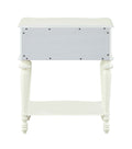 Ivory 1 Drawer Nightstand Ivory 1 Drawer Bedroom Rectangle Shelf White Wood