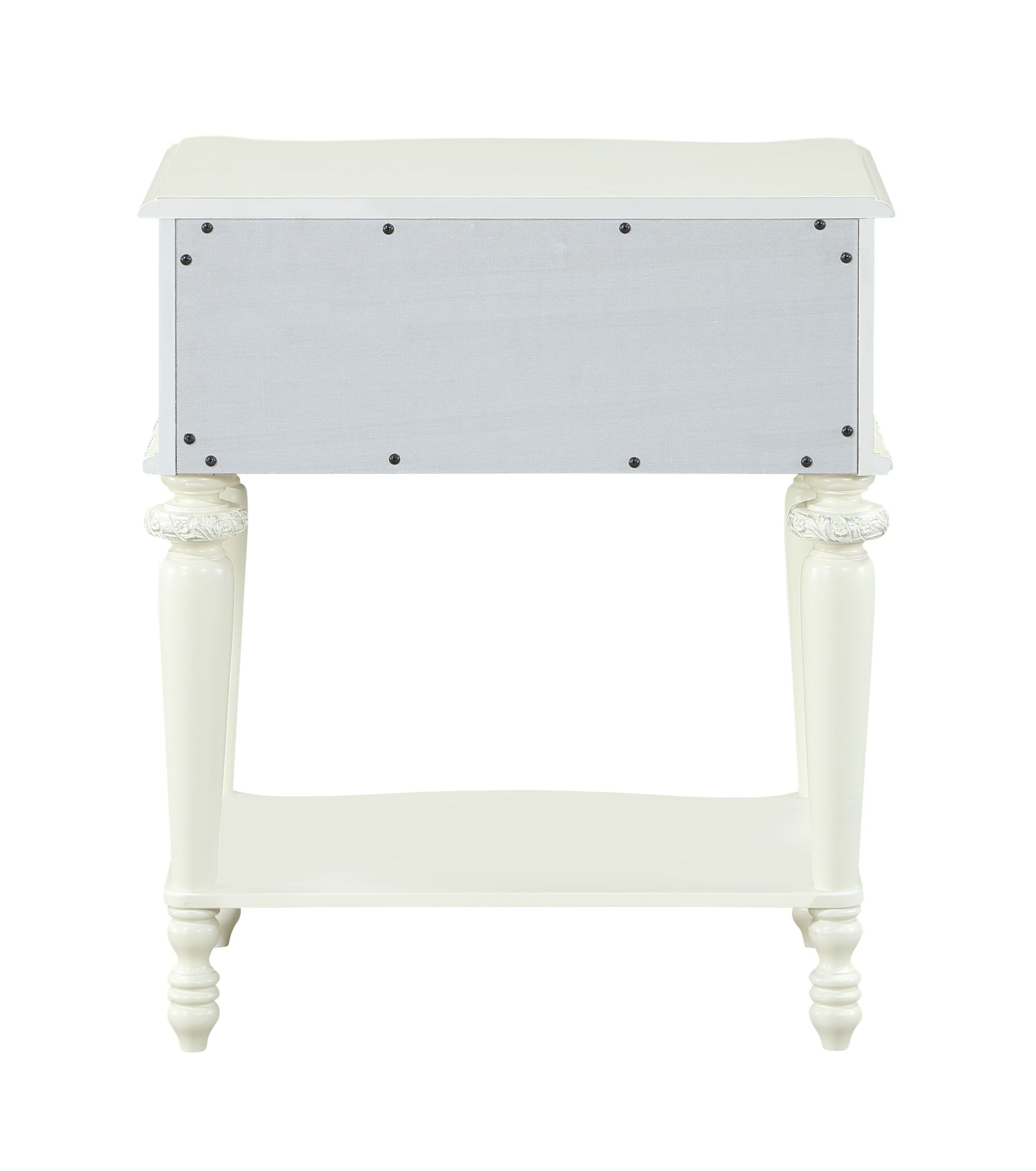 Ivory 1 Drawer Nightstand Ivory 1 Drawer Bedroom Rectangle Shelf White Wood