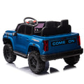 24V10A Two Seater Kids Ride On Electric Pickup, Kids Ride On Toy W Parents Remote Control,4Wd 800W Motors,Two Safety Belts,High Gate Safety Design,Usb,Bluetooth, Speed 2.49 3.73Mph For Kids Aged 3 . Blue 50 99 Lbs Polypropylene