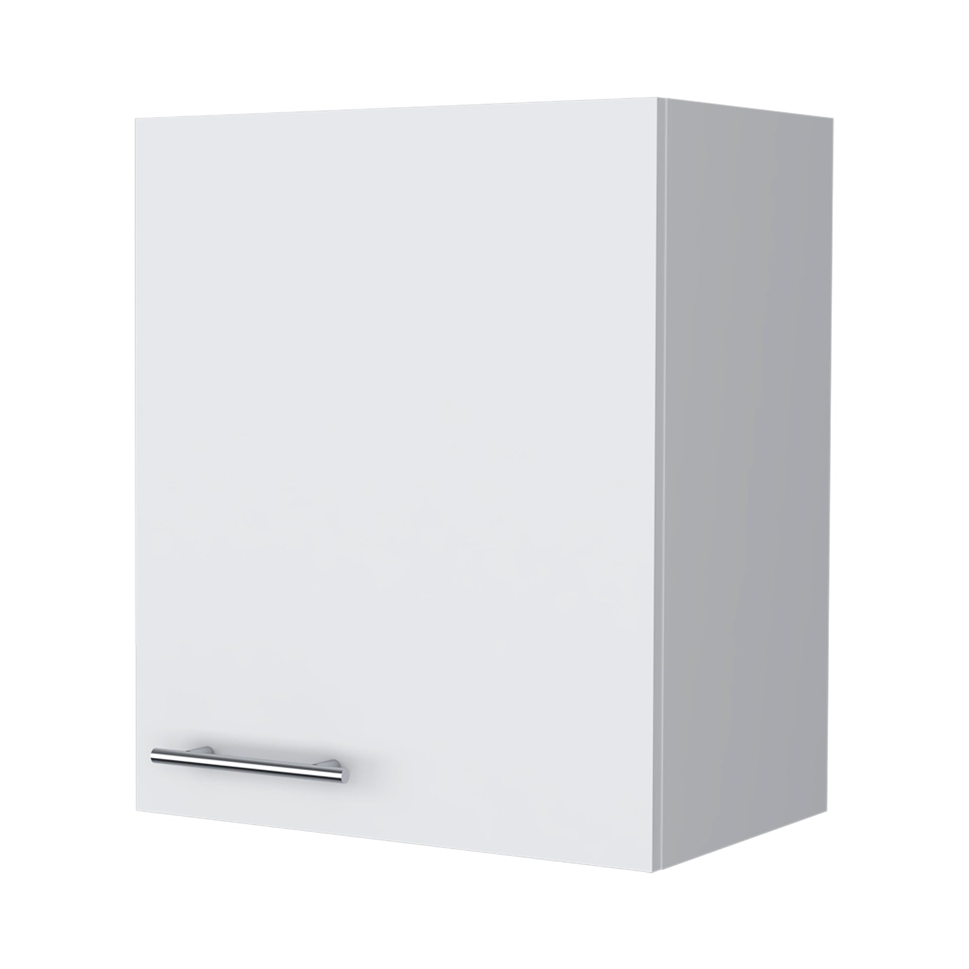 So Hi Wall Cabinet In Melamine With One Door, White 1 2 Spaces White Kitchen Modern Particle Board Melamine