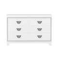 3 Pieces Bedroom Sets Queen Size Upholstered Bed With Led Lights, Nightstands And Dresser With Metal Handles And Sparkling Shiny Decoration, White Expected Arrival Time:8.5 Queen White 3 Piece Set Mdf Metal