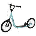 Aosom Youth Scooter Kick Scooter For Kids 5 With Adjustable Handlebar 16