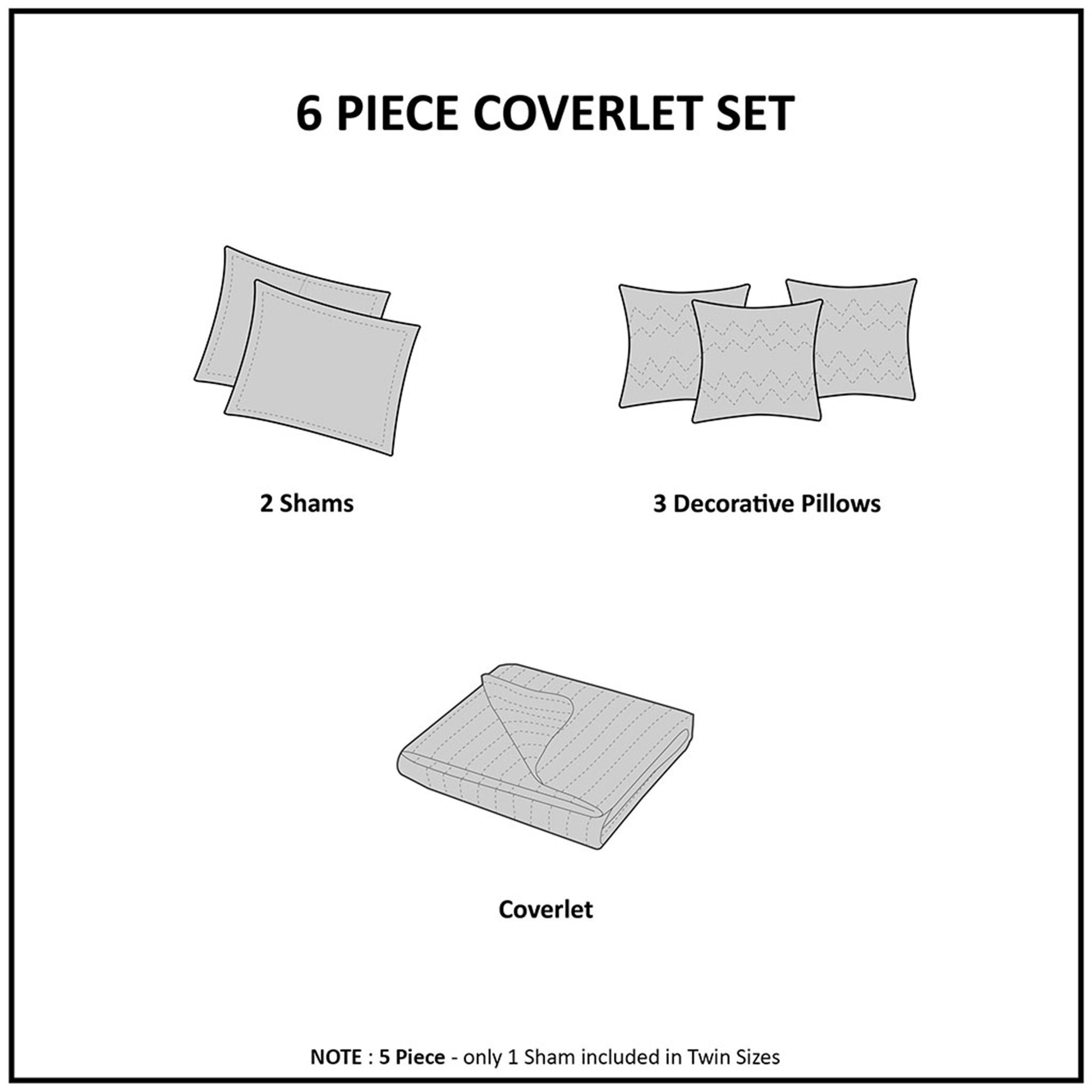 6 Piece Printed Quilt Set With Throw Pillows Aqua Full Queen Full Aqua Cotton