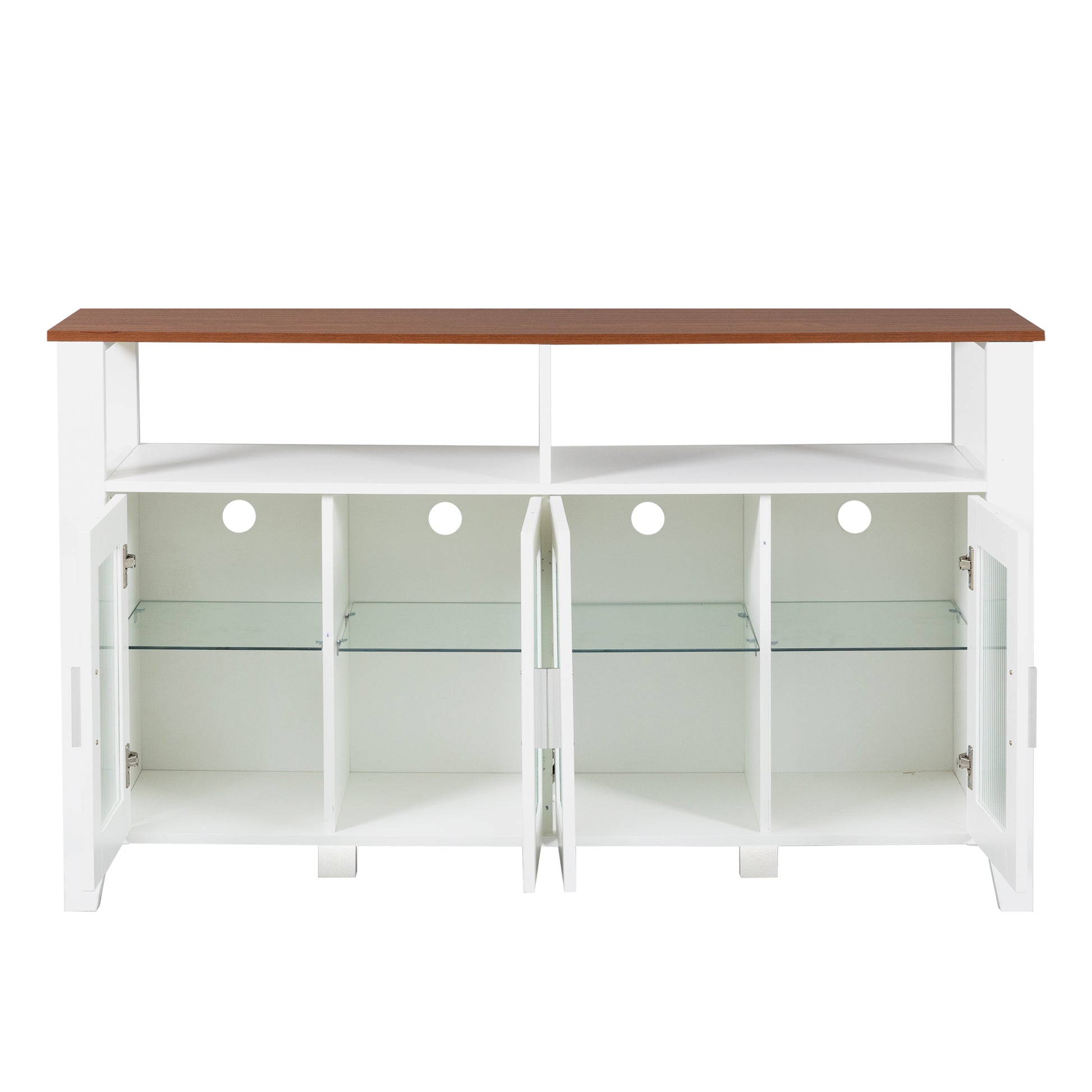 Drawerdresser Cabinet,Barcabinet,Buffetsideboard,Storagecabinet,Buffet Server Console Tablestorge,Changhong Glass Door,Toughened Glass Shelf,Fordining Room,Living Room,Kitchenhallway,Color:White Brown 5 Or More Spaces Brown Antique White Primary Living