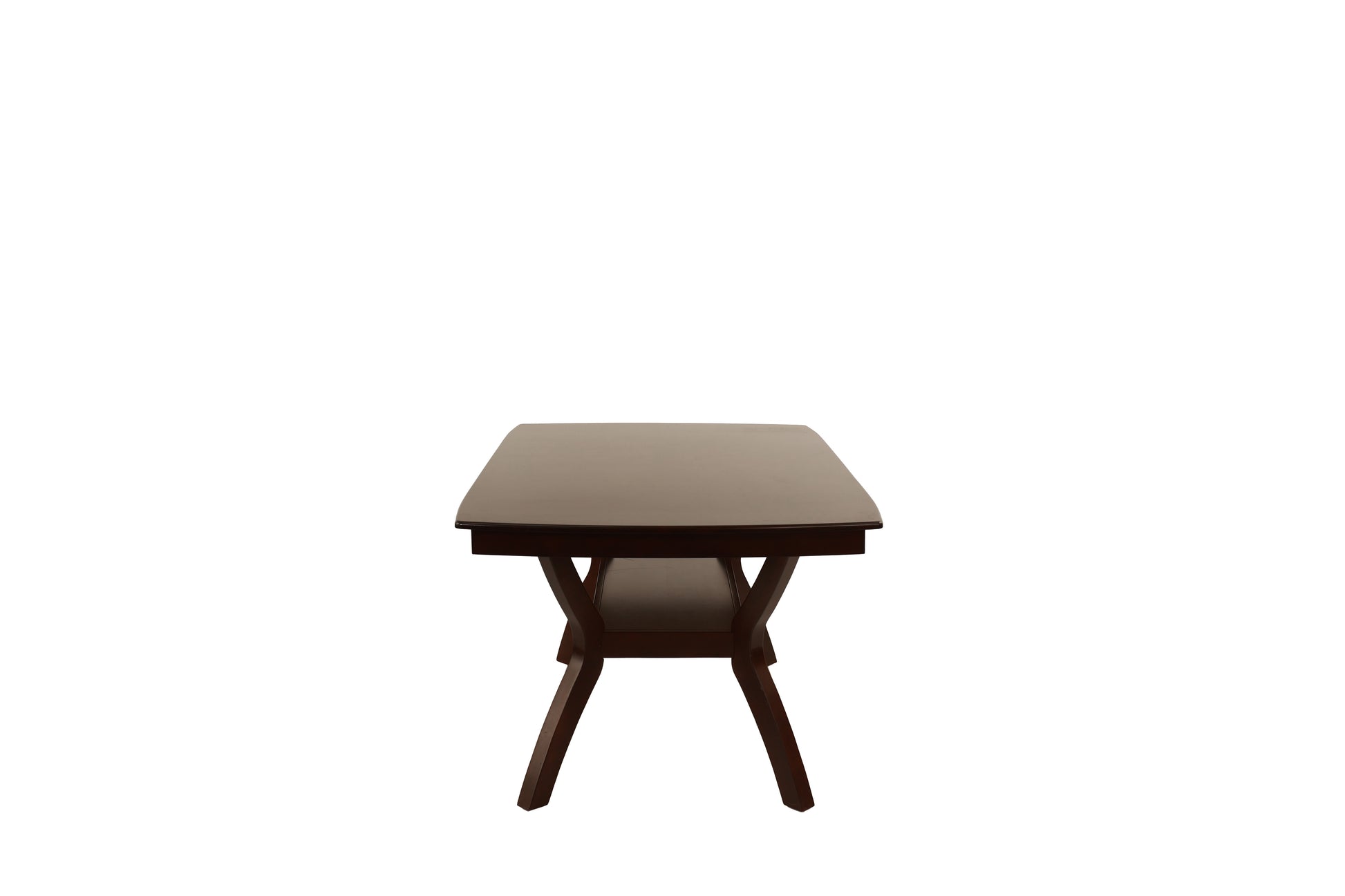 Formal Look 1Pc Dining Table W Shelve Solidwood Espresso Finish Dining Room Furniture Espresso Espresso Dining Room Classic,Contemporary,Modern,Transitional Rubberwood Rectangular Kitchen & Dining Tables Rectangular Solid Wood
