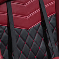 Vinsetto Racing Gaming Chair Diamond Pu Leather Office Gamer Chair High Back Swivel Recliner With Footrest, Lumbar Support, Adjustable Height, Red Red Pu