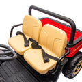 24V Xxxl Kids Ride On Utv W Parents Remote Control,Two Seater,Automatic Tipping Bucket,Rear Wheel Suspension,Slow Start,Portable Handle,Safety Belt,Led Light,Usb,Mp3,Bluetooth,Horn For Kids Aged 3 8. Red 50 99 Lbs Polypropylene