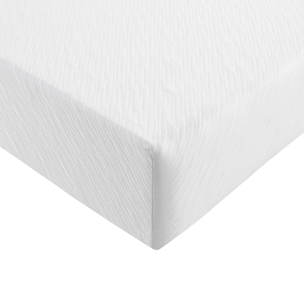 10" Twin Xl Memory Foam Mattress White Memory Foam And Polyurethane Foam Fabric Twin Xl