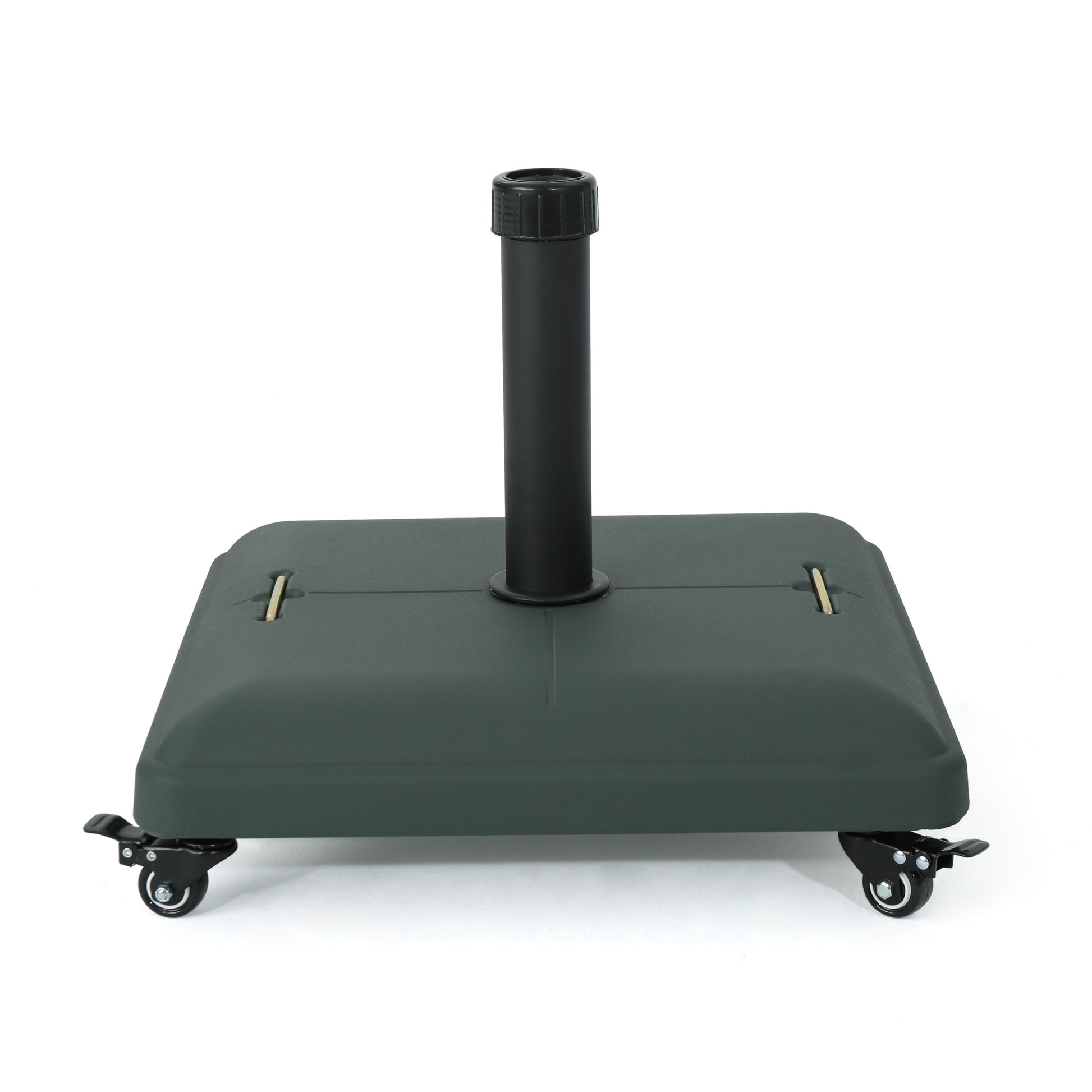 Wheelie Umbrella Base Square Green Concrete