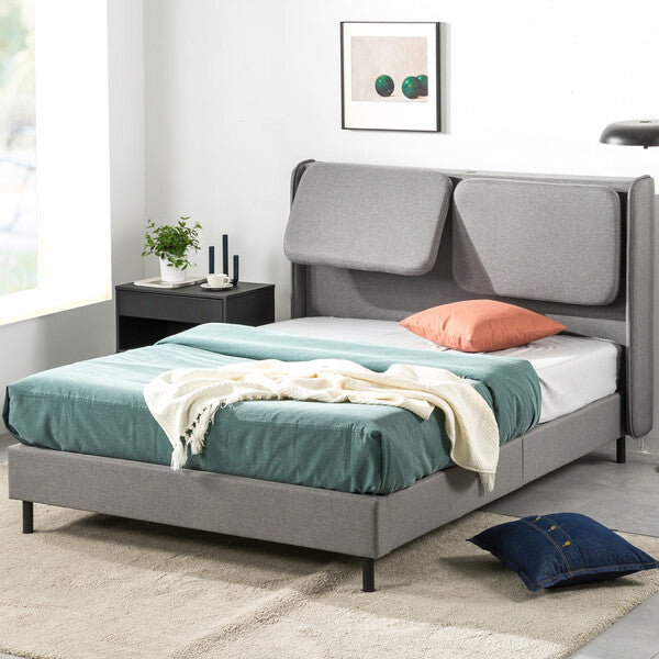 Avery Uphlstrd Pb W Recln Hb W Usb Gry F Grey Upholstered Upholstered