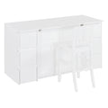 Twin Size Murphy Bed With Drawers, Cabinets And Usb Ports,White Twin White Mdf Lvl