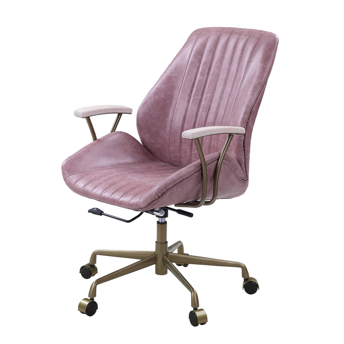 Pink Office Chair With Swivel Solid Pink Office Office Chairs Solid Back Swivel Genuine Leather