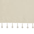 Lightweight Faux Silk Valance With Beads Champagne 50X26