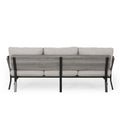 3 Seater Sofa Light Grey Fabric 3 Seat
