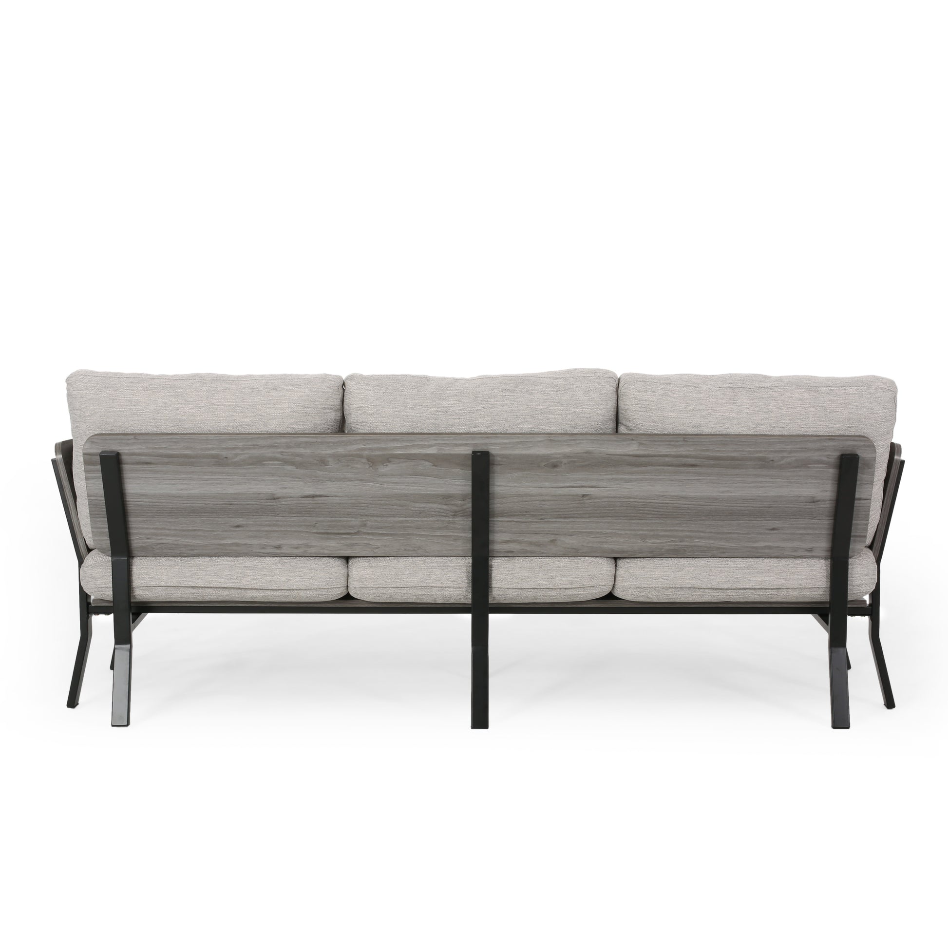 3 Seater Sofa Light Grey Fabric 3 Seat
