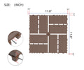 Plastic Interlocking Deck Tiles,44 Pack Patio Deck Tiles,12