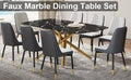 Large Modern Minimalist Rectangular Dining Table With 0.39 