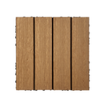 Wood Plastic Composite Deck Tiles Set Of 20Pcs, Diy Interlocking Decking Tiles, Floor Tile, Durable, Maintenance, Waterproof, Indoor Outdoor, 12X12In Wood Color Wood Modern Plastic Wood Plastic