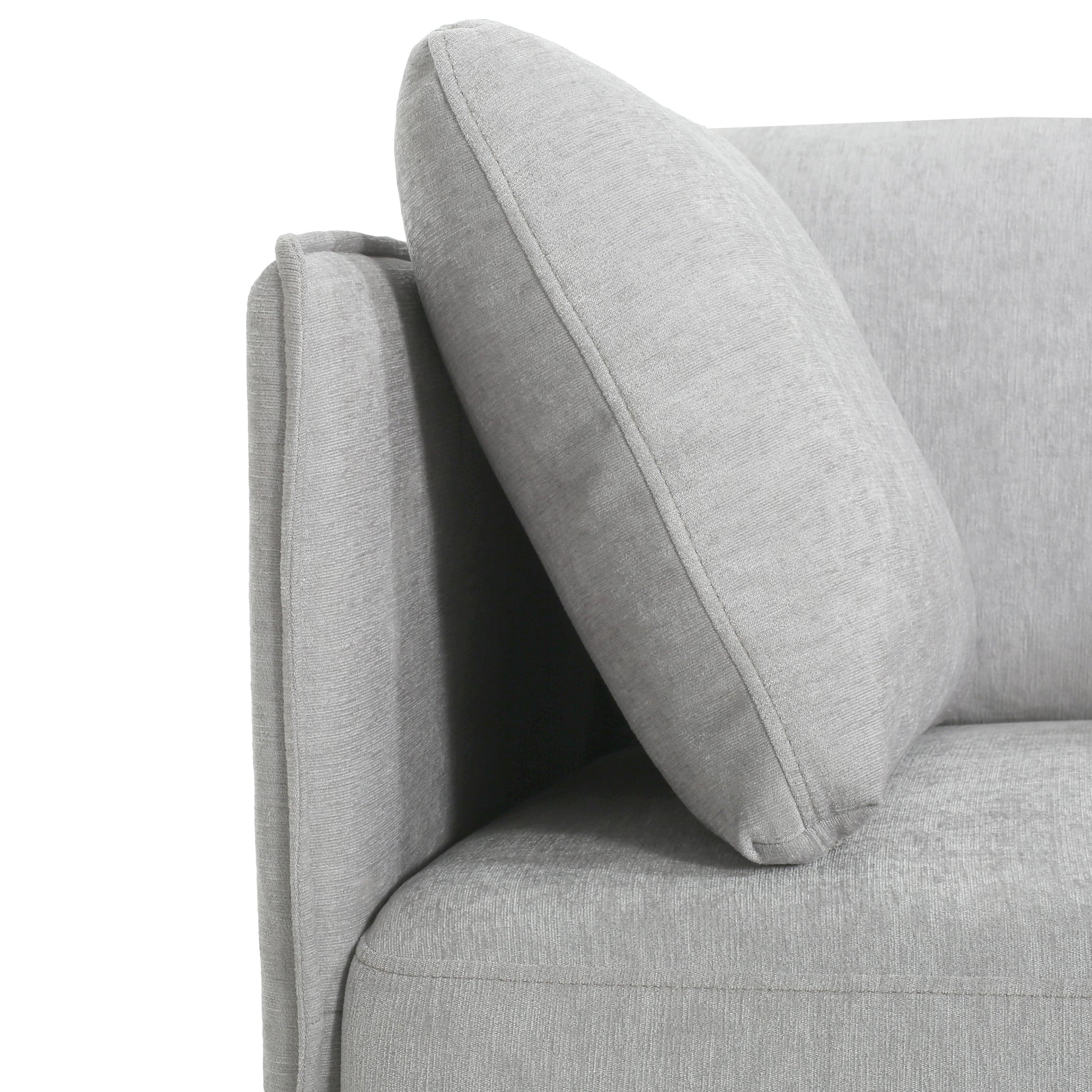 39" Vintage Grey Lounge Chair With Polyester Upholstery, Solid Wood Frame And Steel Legs, Comfortable Accent Seating For Living Room, Bedroom, Or Office Grey Polyester,Solid Wood Mdf,Steel