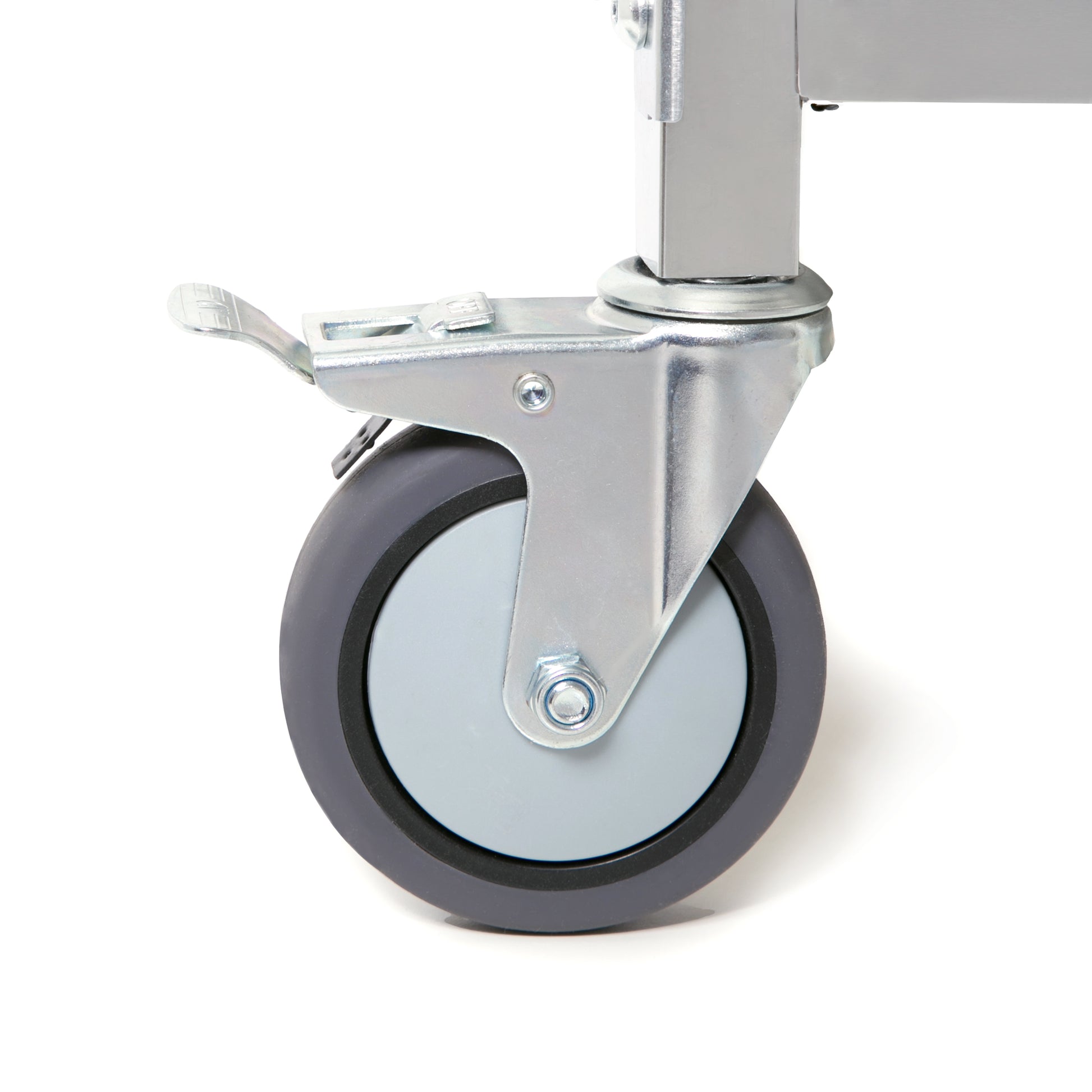 3 Tier Stainless Steel Cart, Serving Cart With Wheels, Restaurant, Household, Service Trolley, 360 Rotation Storage Cart With Locking Wheels 37.4 * 19.2 * 36.6'' L*W*H Rolling Kitchen Food Cart White Silver Stainless Steel