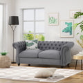 Seat Sofa Dark Grey Fabric