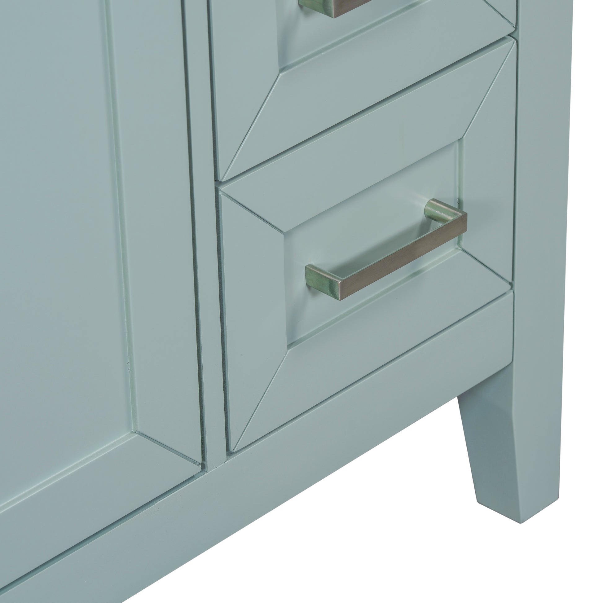 30" Bathroom Vanity With Sink Combo, Green Bathroom Cabinet With Drawers, Solid Frame And Mdf Board Old Sku:N725S999222F Green Solid Wood Mdf