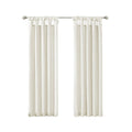 Twist Tab Lined Window Curtain Panel Only 1 Pc Panel White Polyester