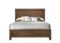 Oak Eastern King Panel Bed With Slat Box Spring Not Required King Oak Wood Bedroom Contemporary Panel Particle Board Mdf