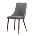 Dining Chair Light Grey Fabric