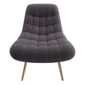 Aubrey French Boucle Lounge Chair Grey Fabric