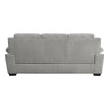 Modern Living Room 3Pc Sofa Set Plush Comfortable Sofa Loveseat Chair Gray Textured Fabric Channel Tufting Solid Wood Frame Furniture Gray Polyester Wood Primary Living Space Contemporary Pillow Top Arms Solid Wood 6 Seat