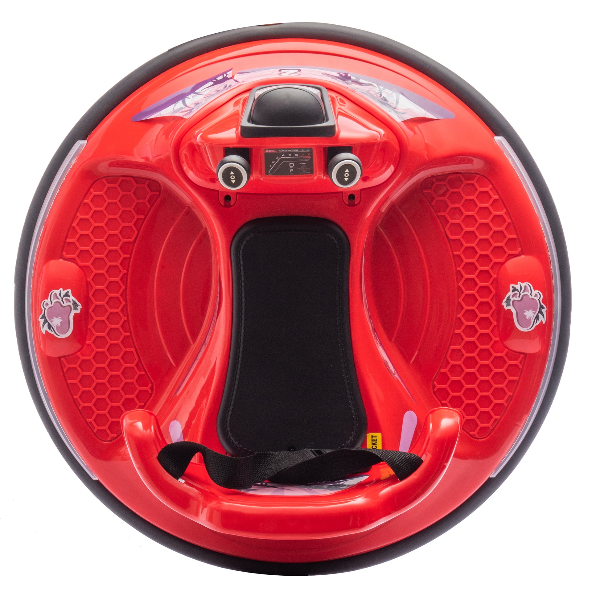 12V Kids Ride On Bumper Car W Parents Control,Rotate 360 Degrees,Two Handed Switch For Direction Control,Bumper Strip,Light Belt,Mp3 Music,Bluetooth,Provide A Speed Of 0.75Mph For Kids Of 2 5 Red 50