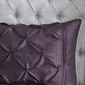 7 Piece Tufted Comforter Set Plum Full Full Plum Polyester