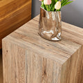 Modern Three Piece Coffee Table.Elevate Your Living Space With This Modern Mdf Coffee Table That Showcases Smooth, Light Wood Color Texture Patterns. Stylish Design. Wood Mdf