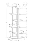 Bookshelf, Bookcase, Etagere, 5 Tier, 60