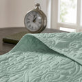 Reversible Bedspread Set Seafoam Full Seafoam Cotton