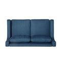 Seat Navy Blue Wood Paper Glass Metal 2 Seat