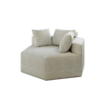 54''L Chenille Sponge Single Sofa,No Assembly Required,Fluffy Modern Sleeper Chair For Living Room, Bedroom, Lounge And Projection Room Beige Foam Chenille 1 Seat